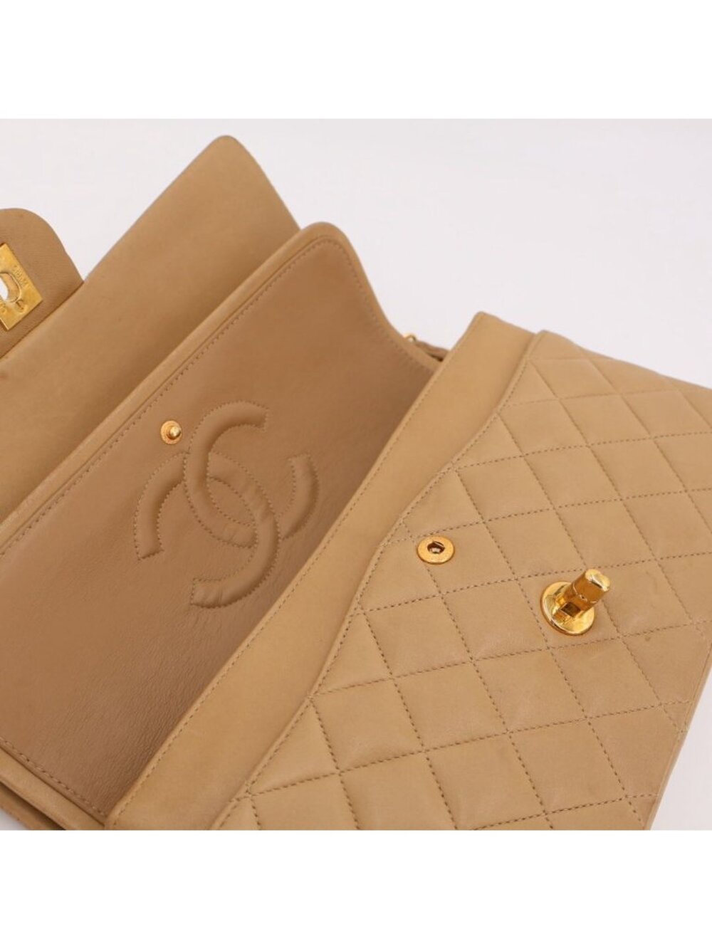 Chanel Quilted 25 Lambskin Double Flap Chain - Picture 10 of 12